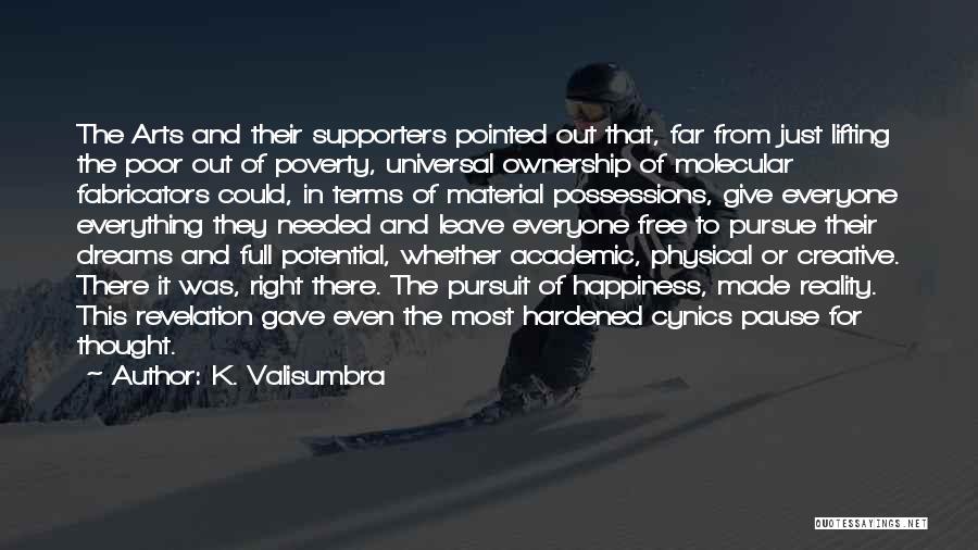 Pursuit Of Dreams Quotes By K. Valisumbra