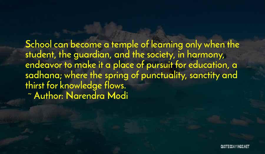 Pursuit Of Education Quotes By Narendra Modi