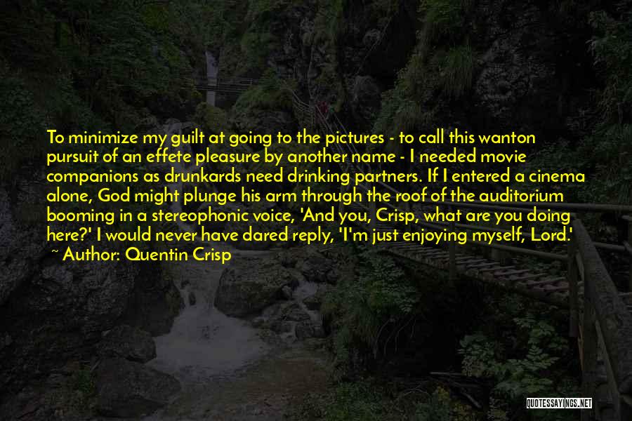 Pursuit Of God Quotes By Quentin Crisp