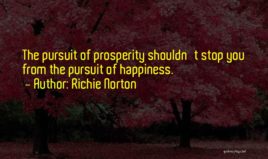 Pursuit Of Happiness Quotes By Richie Norton