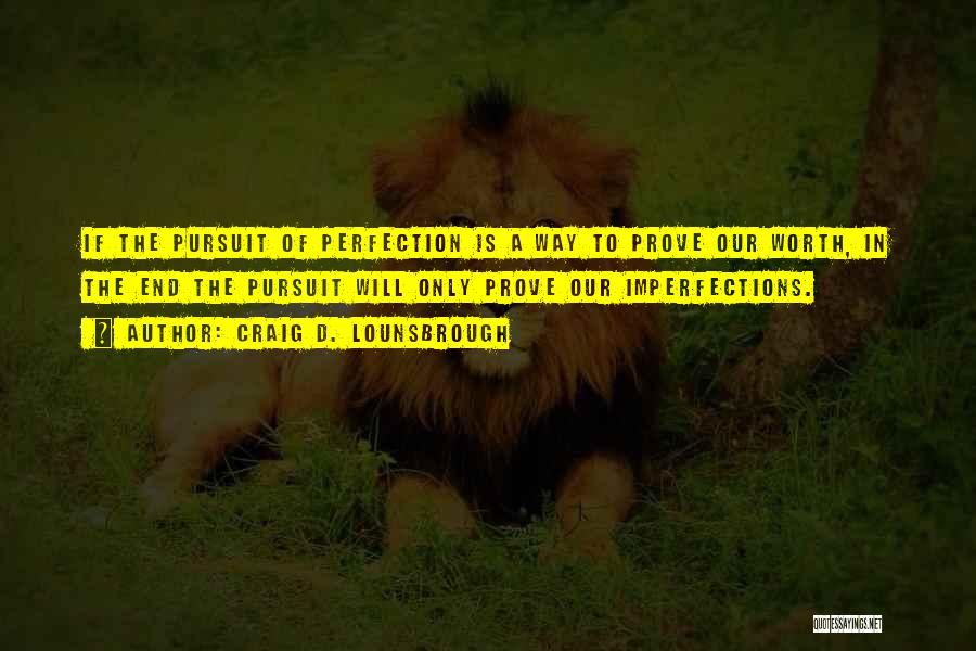 Pursuit Of Perfection Quotes By Craig D. Lounsbrough