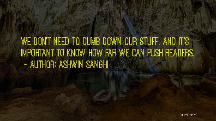 Push Down Quotes By Ashwin Sanghi