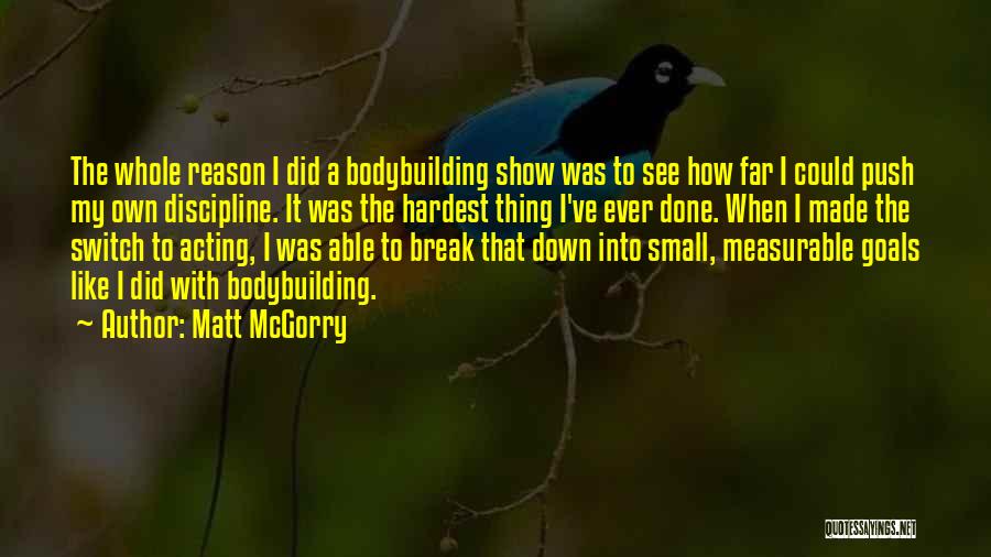 Push Down Quotes By Matt McGorry