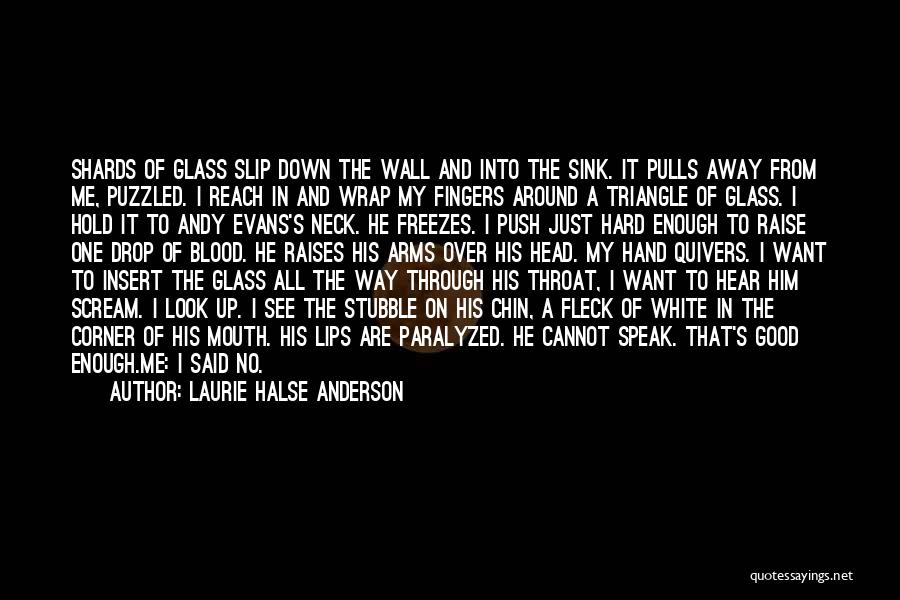 Push Me Hard Quotes By Laurie Halse Anderson
