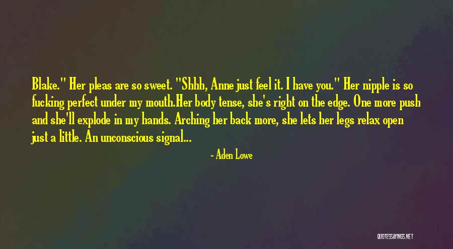 Push Over The Edge Quotes By Aden Lowe