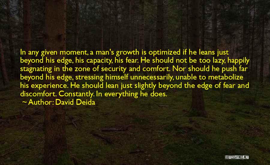 Push Over The Edge Quotes By David Deida