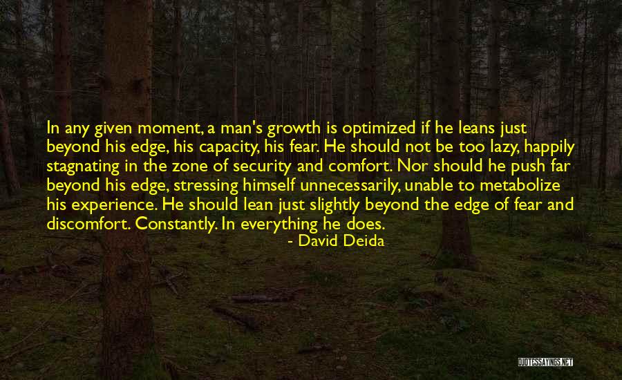 Push Over The Edge Quotes By David Deida