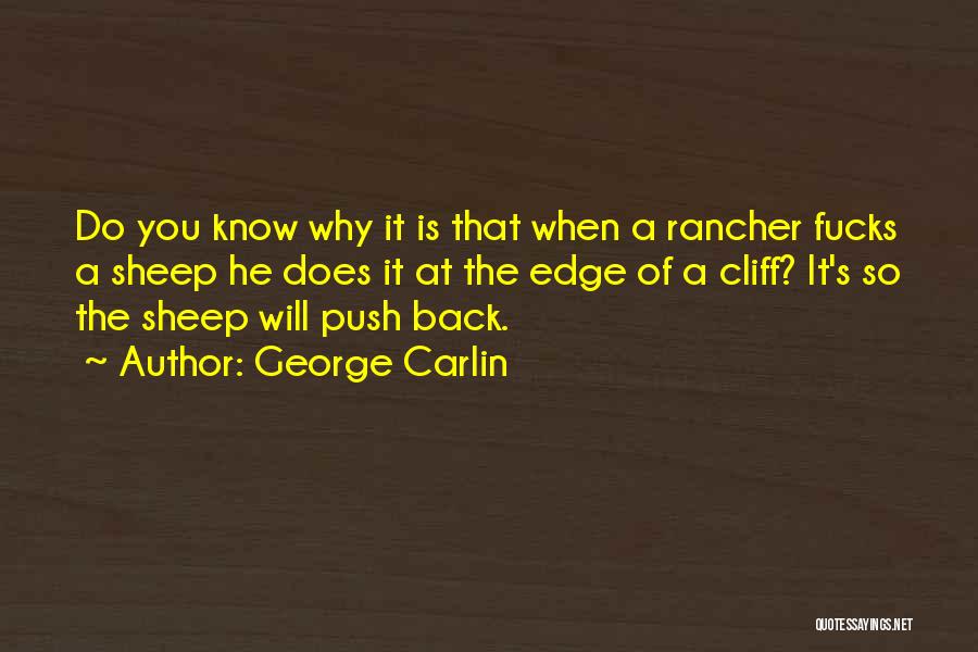 Push Over The Edge Quotes By George Carlin