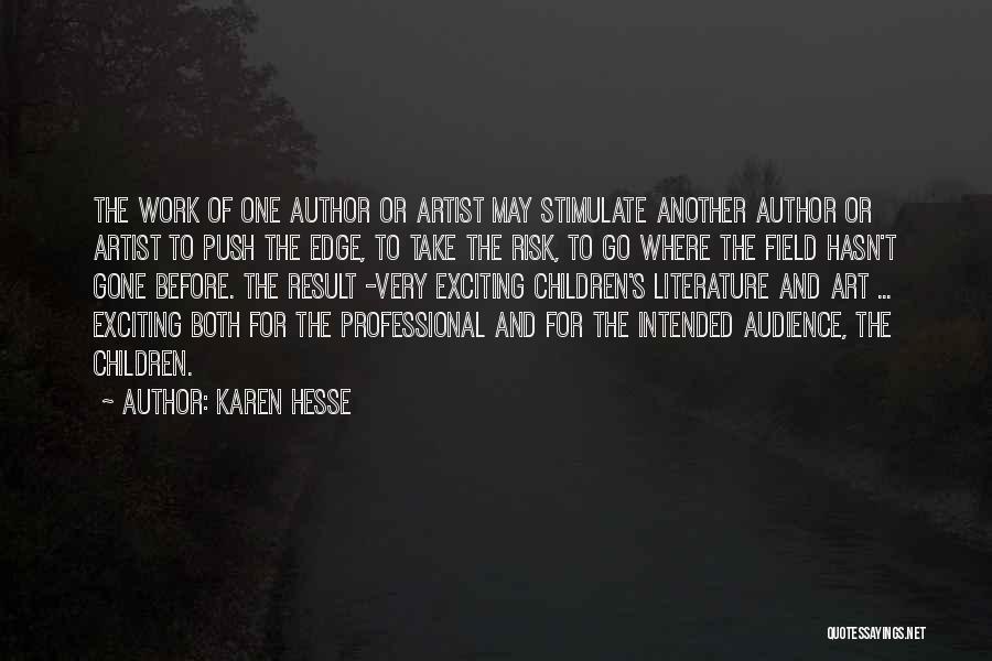 Push Over The Edge Quotes By Karen Hesse