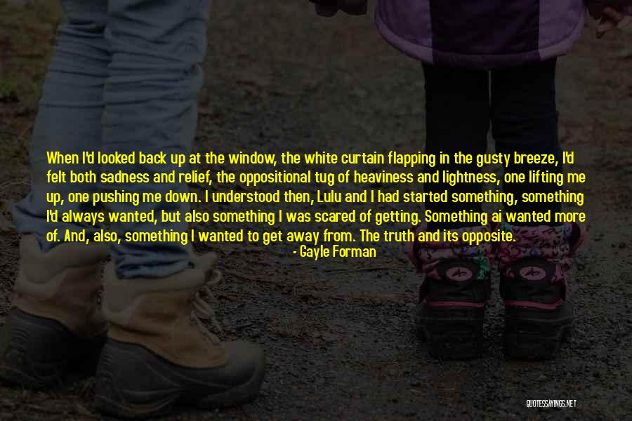 Pushing Away Someone Quotes By Gayle Forman