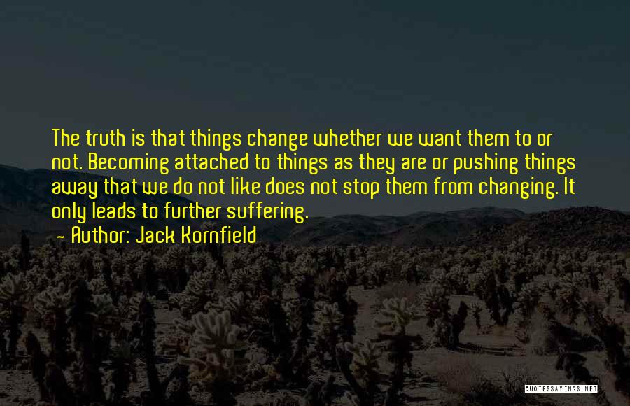 Pushing Further Quotes By Jack Kornfield