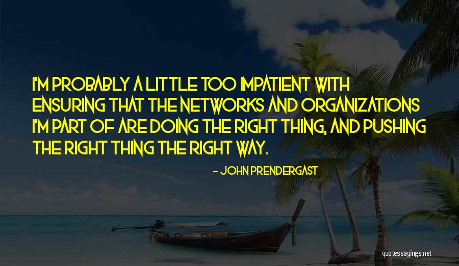 Pushing Too Far Quotes By John Prendergast