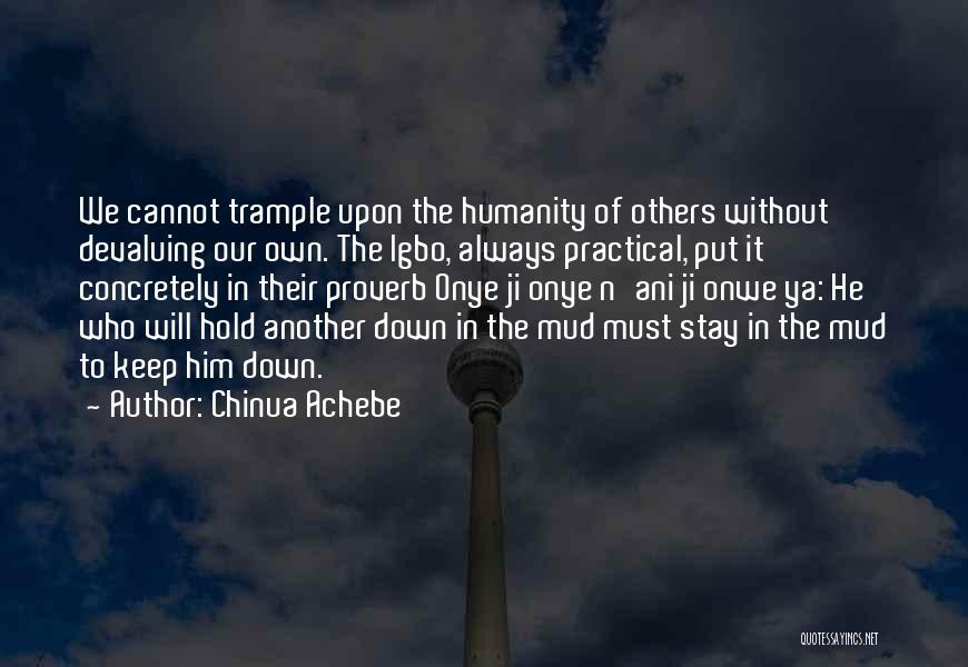 Put Others Down Quotes By Chinua Achebe