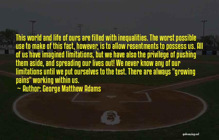 Put To The Test Quotes By George Matthew Adams