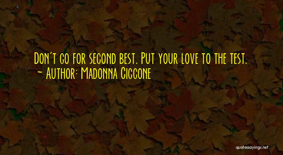 Put To The Test Quotes By Madonna Ciccone