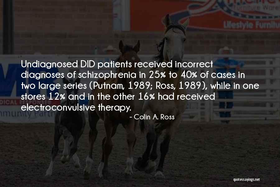 Putnam's Quotes By Colin A. Ross Putnam's Quotes By Colin A. Ross