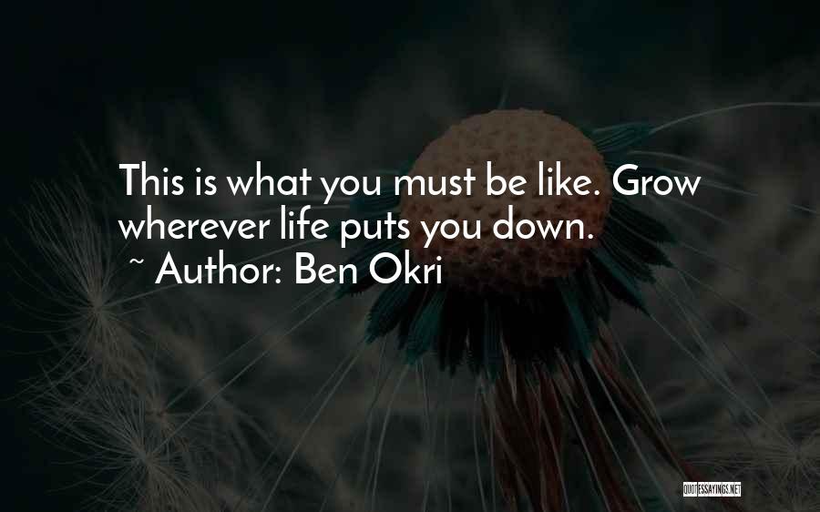 Puts You Down Quotes By Ben Okri