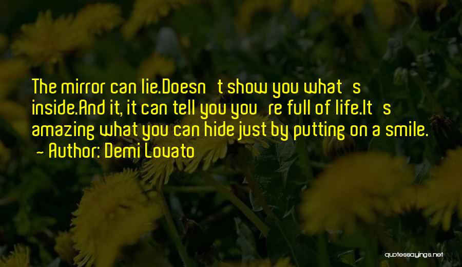 Putting On A Smile Quotes By Demi Lovato