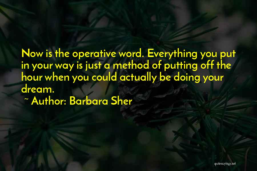 Putting Word In Quotes By Barbara Sher