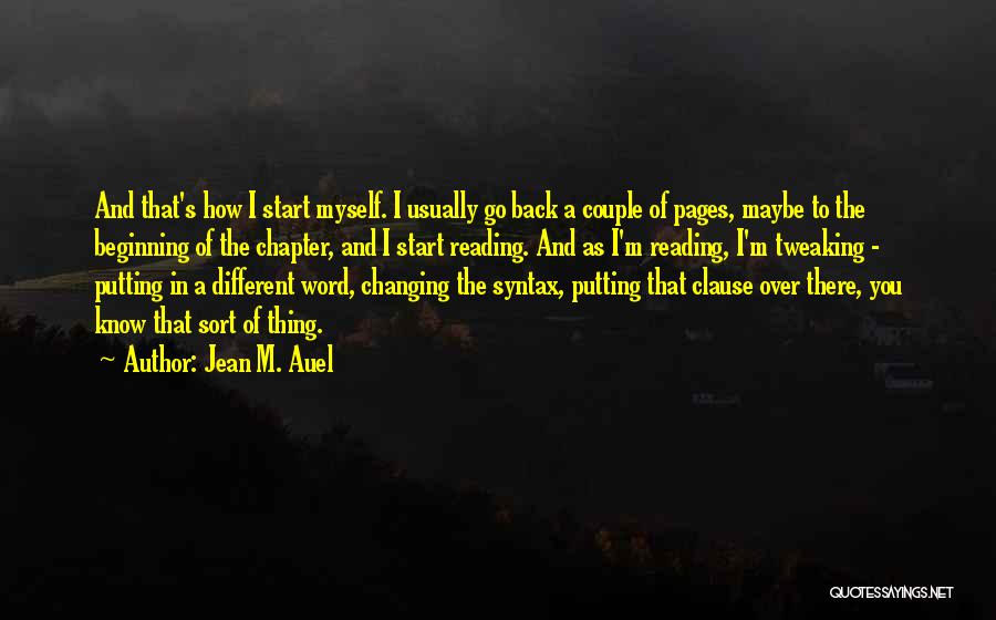 Putting Word In Quotes By Jean M. Auel