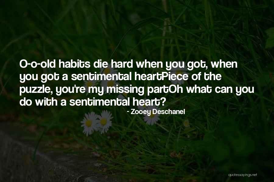 Puzzle Piece Quotes By Zooey Deschanel Puzzle Piece Quotes By Zooey Deschanel