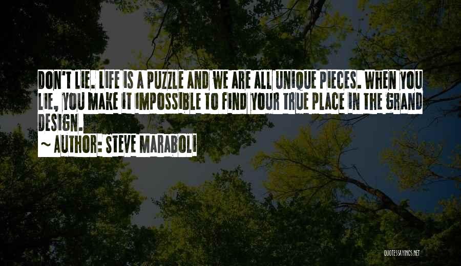 Puzzle Pieces And Life Quotes By Steve Maraboli