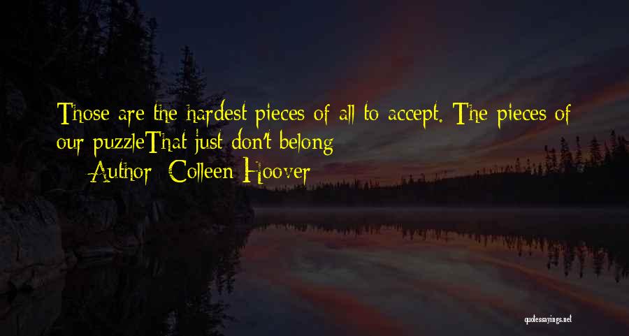 Puzzle Quotes By Colleen Hoover