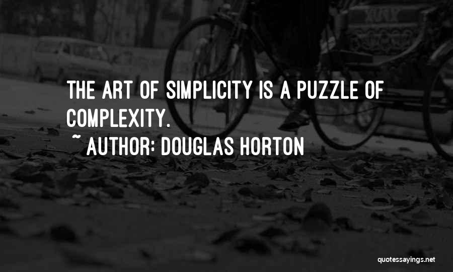 Puzzle Quotes By Douglas Horton