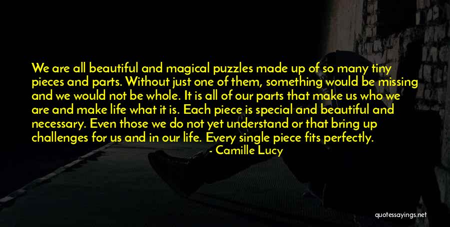 Puzzles Pieces And Life Quotes By Camille Lucy Puzzles Pieces And Life Quotes By Camille Lucy