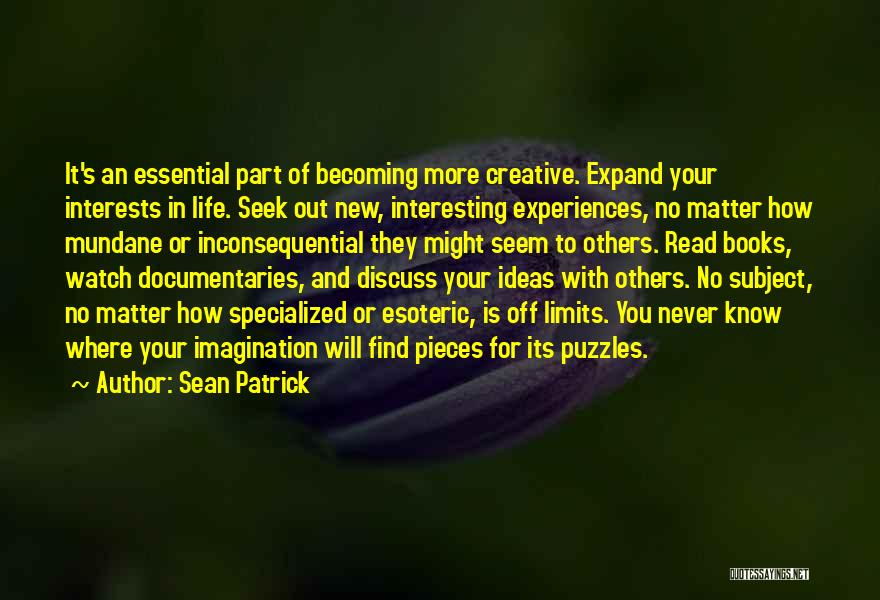 Puzzles Pieces Quotes By Sean Patrick