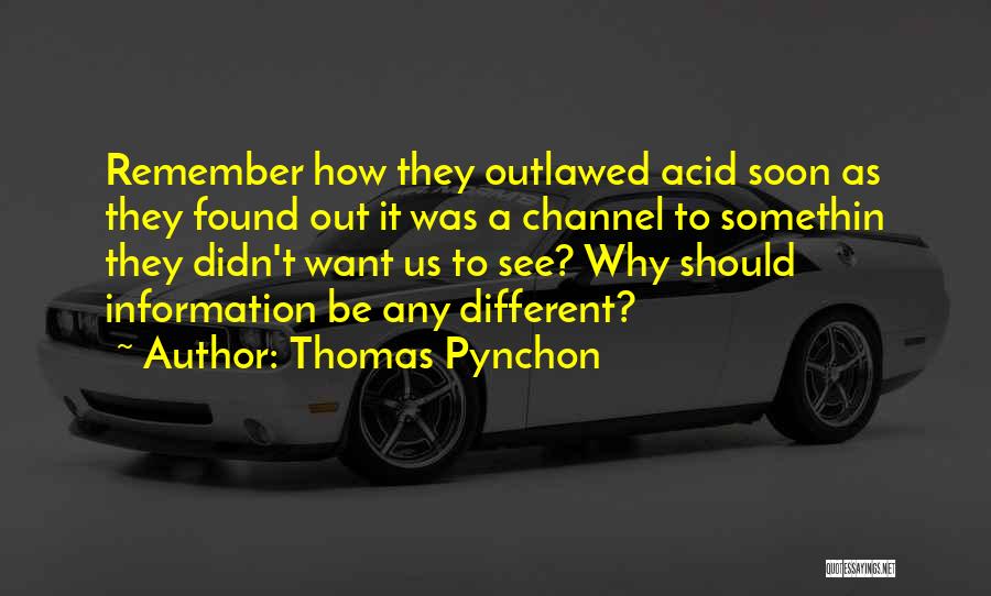 Pynchon Quotes By Thomas Pynchon