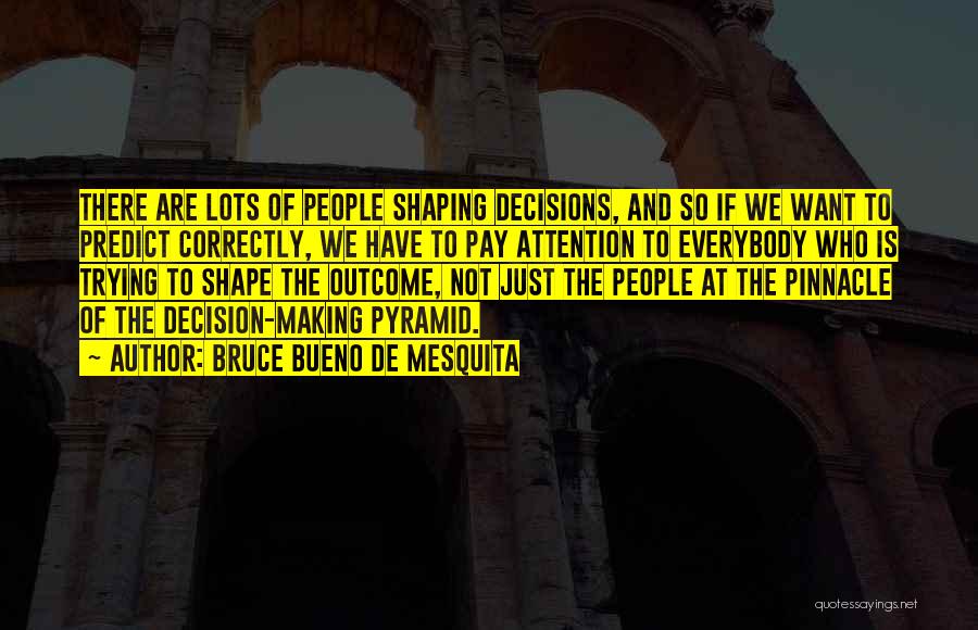 Pyramid Quotes By Bruce Bueno De Mesquita