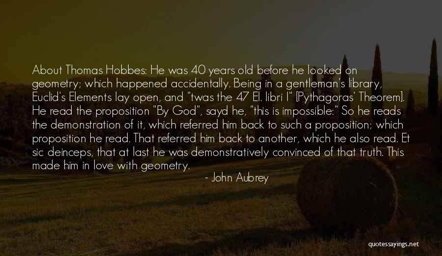 Pythagoras Theorem Quotes By John Aubrey Pythagoras Theorem Quotes By John Aubrey
