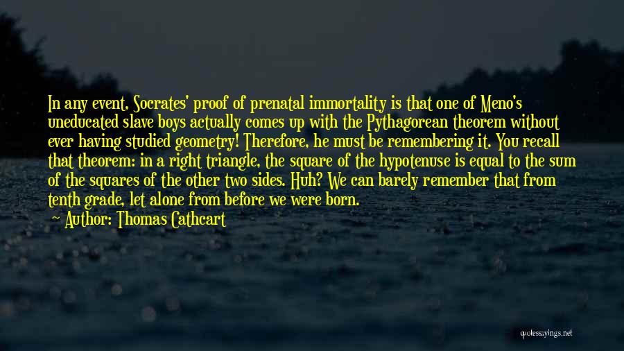 Pythagorean Theorem Quotes By Thomas Cathcart