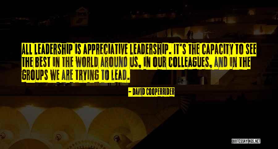 Qa Tester Quotes By David Cooperrider Qa Tester Quotes By David Cooperrider