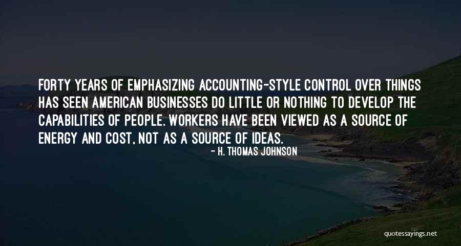 Qt Code Quotes By H. Thomas Johnson Qt Code Quotes By H. Thomas Johnson
