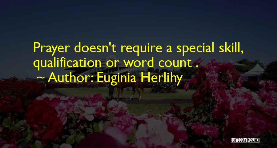 Qualification Quotes By Euginia Herlihy