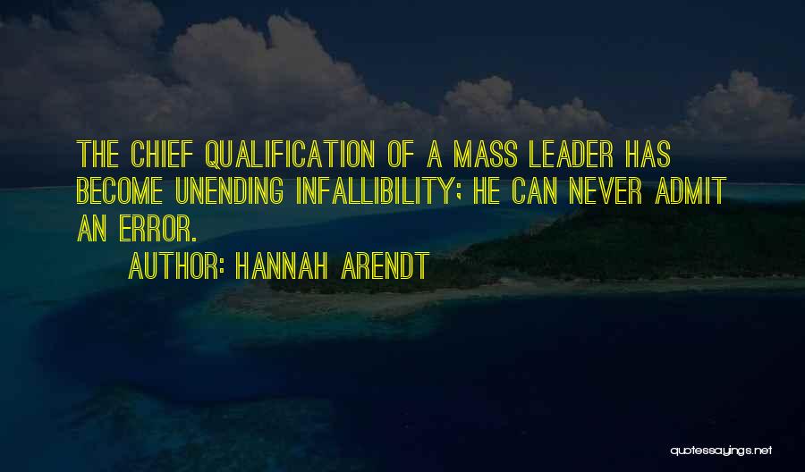 Qualification Quotes By Hannah Arendt