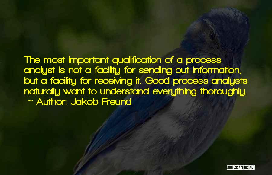 Qualification Quotes By Jakob Freund