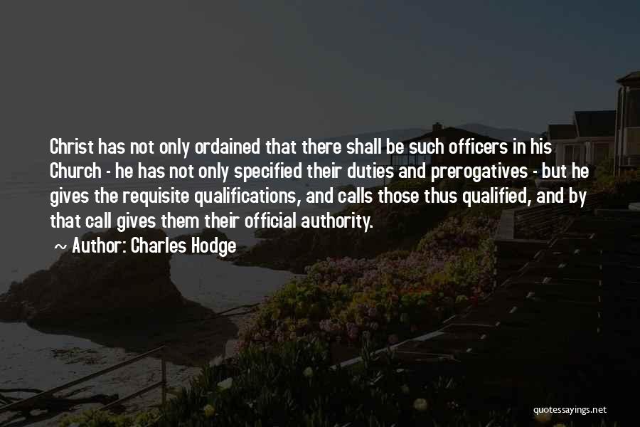 Qualified Quotes By Charles Hodge