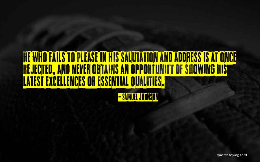 Quality And Excellence Quotes By Samuel Johnson Quality And Excellence Quotes By Samuel Johnson