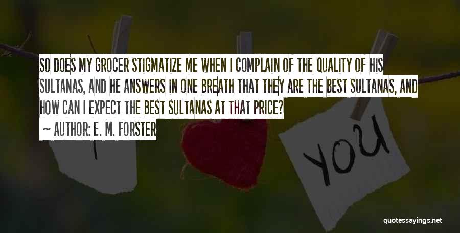 Quality And Price Quotes By E. M. Forster