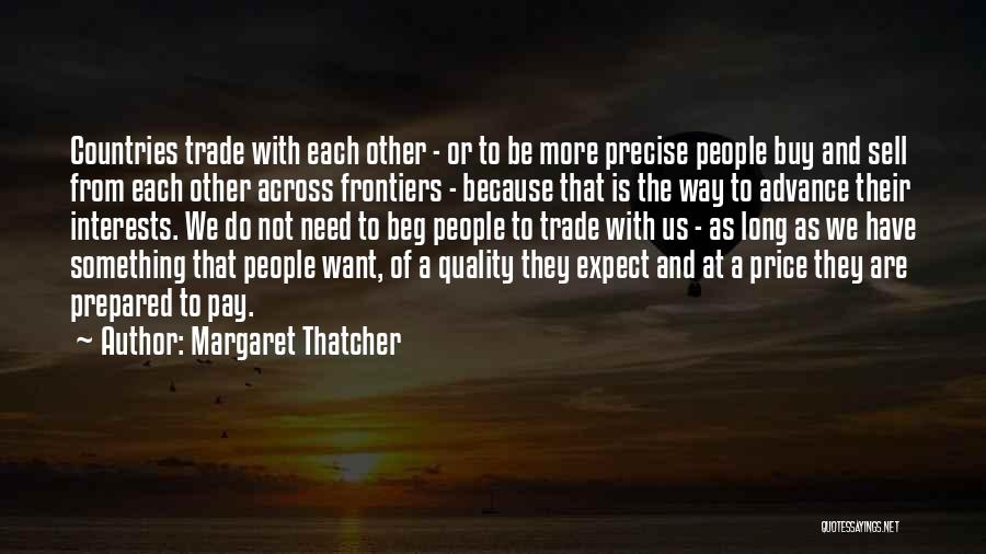 Quality And Price Quotes By Margaret Thatcher