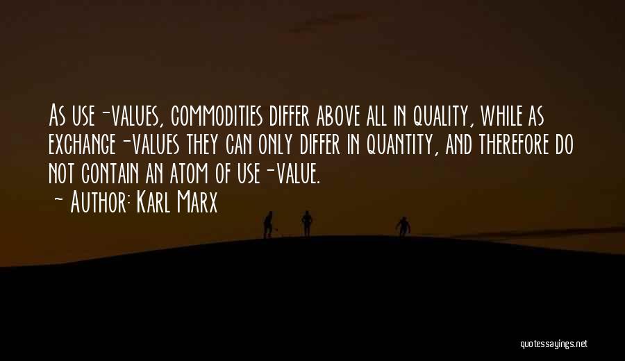 Quality And Value Quotes By Karl Marx