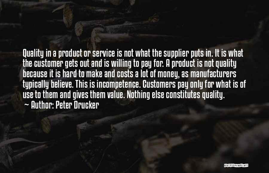 Quality And Value Quotes By Peter Drucker