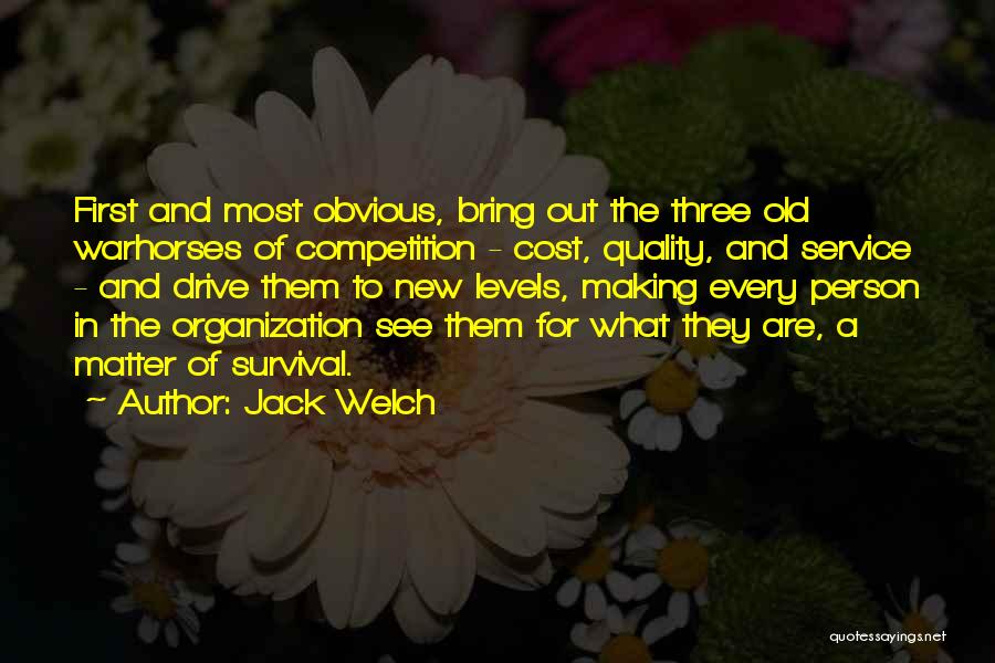 Quality Cost Quotes By Jack Welch