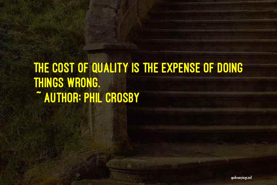 Quality Cost Quotes By Phil Crosby