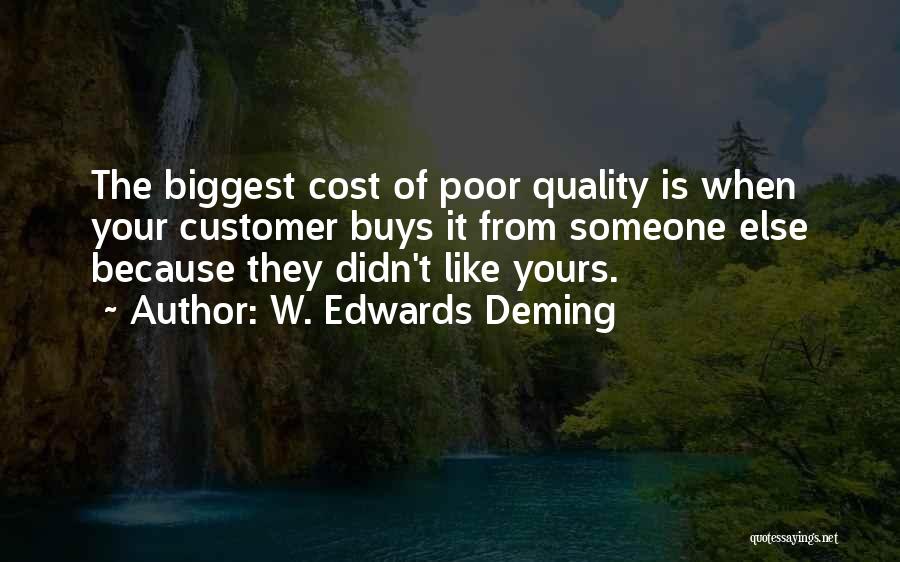 Quality Cost Quotes By W. Edwards Deming