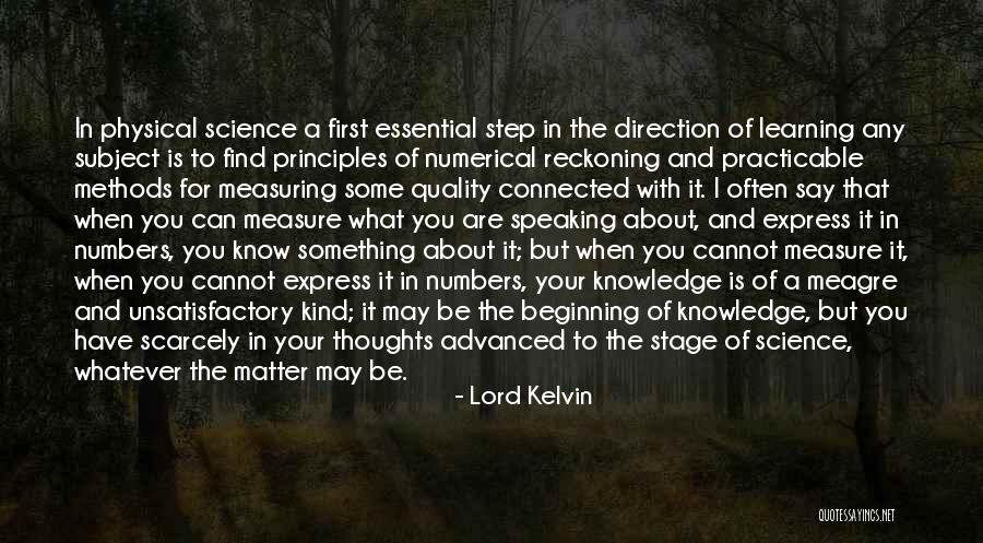 Quality First Quotes By Lord Kelvin Quality First Quotes By Lord Kelvin