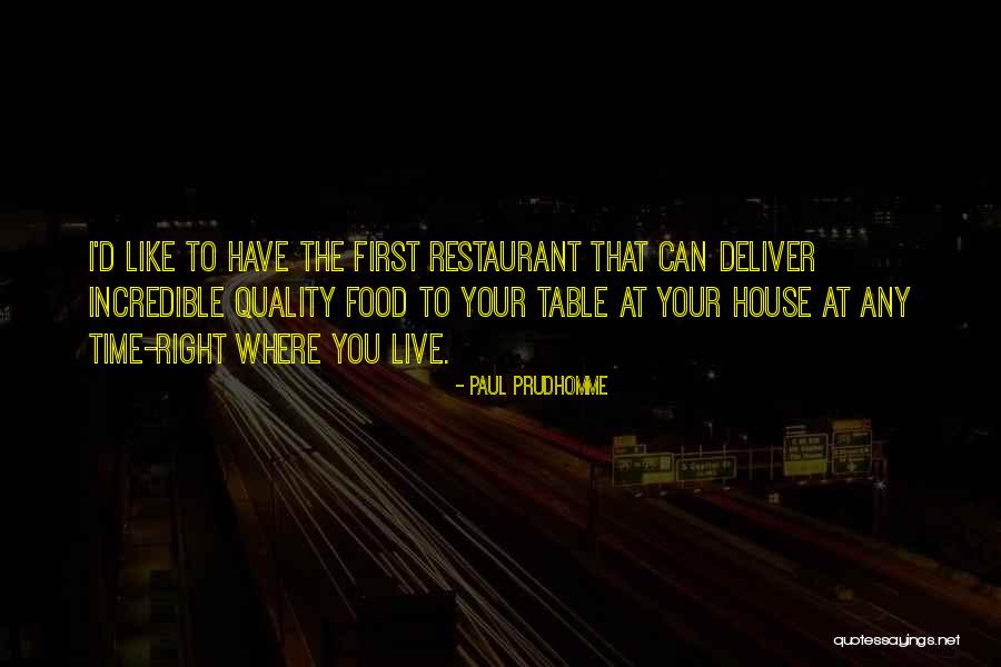Quality First Quotes By Paul Prudhomme Quality First Quotes By Paul Prudhomme